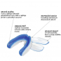 Chránič zubů gelový DBX BUSHIDO bílo-modrý popis