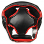 Boxerská helma DBX BUSHIDO červeno-černá zeshora