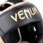 Chránič hlavy Elite černý zlatý VENUM detail logo