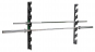 Nástěnný držák na činky TUNTURI Wall Barbell Storage z profilu + osy