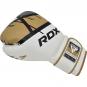 Boxerské rukavice RDX F7 whitegolden 1ks šikmo