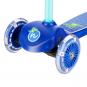 Dětská koloběžka NILS Fun HLB001 LED modrá přední kolečka