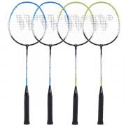 Badmintonová sada raket WISH Steeltec 416K, zeleno/modrá