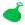 Acra Pinguin plastový klouzák zelený