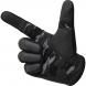 Tréninkové rukavice RDX T2 Černé natažený prst