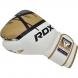 Boxerské rukavice RDX F7 whitegolden 1ks šikmo